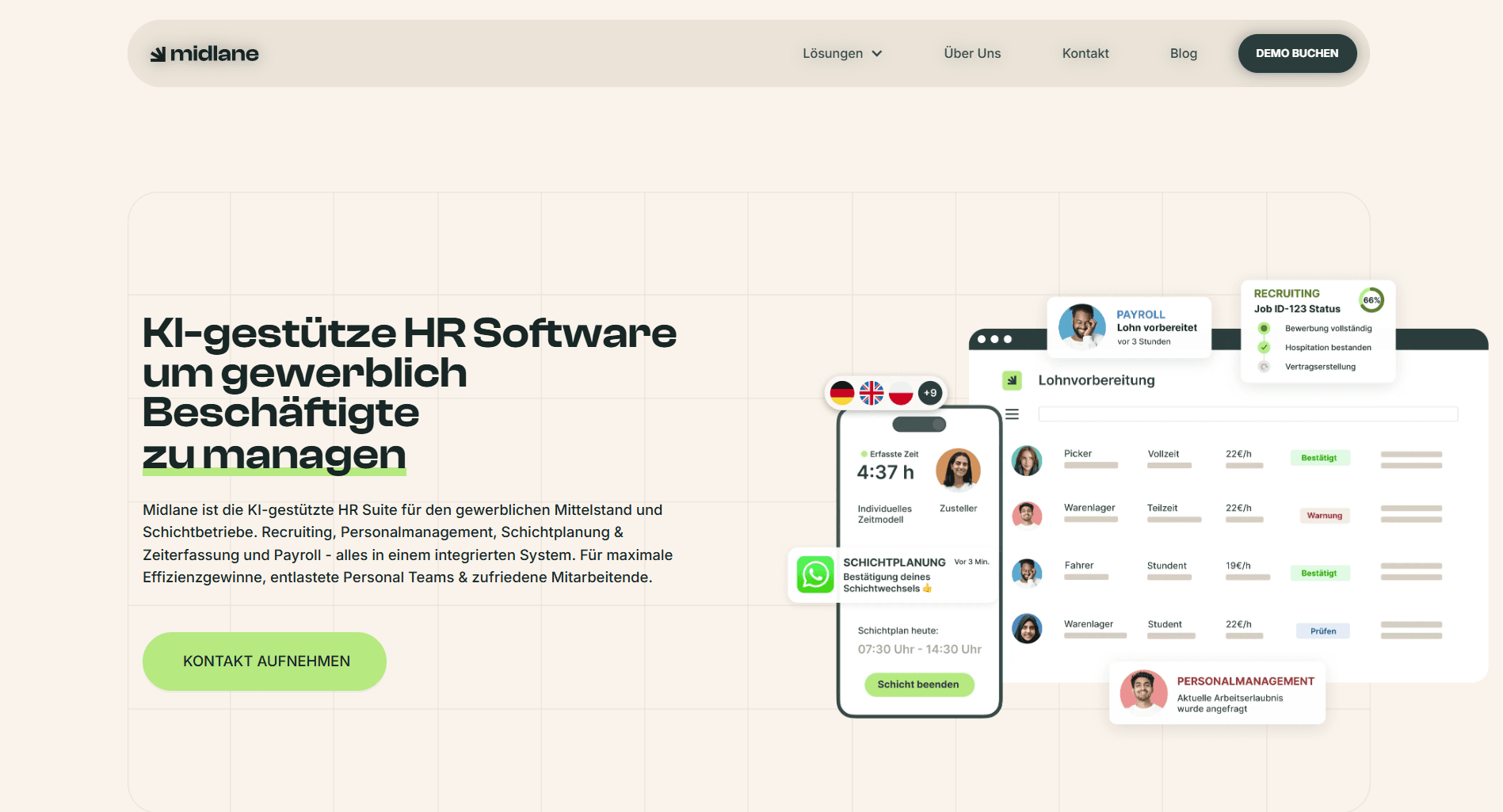 Midlane — homepage