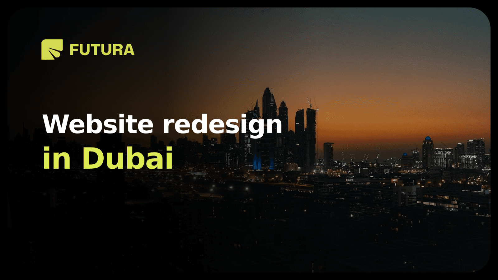 FUTURA — Website redesign in Dubai